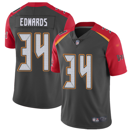 Nike Buccaneers #34 Mike Edwards Gray Men's Stitched NFL Limited Inverted Legend Jersey Nike Buccaneers #34 Mike Edwards Gray Men's Stitched NFL Limited Inverted Legend Jersey
