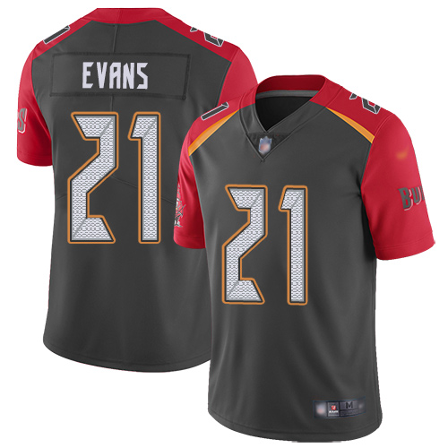 Nike Buccaneers #21 Justin Evans Gray Men's Stitched NFL Limited Inverted Legend Jersey Nike Buccaneers #21 Justin Evans Gray Men's Stitched NFL Limited Inverted Legend Jersey
