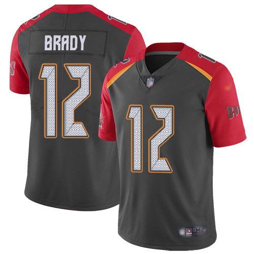 Nike Buccaneers #12 Tom Brady Gray Men's Stitched NFL Limited Inverted Legend Jersey Nike Buccaneers #12 Tom Brady Gray Men's Stitched NFL Limited Inverted Legend Jersey