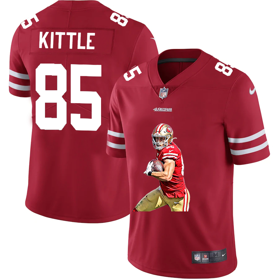 Nike 49ers 85 George Kittle Red Player Name Logo Vapor Untouchable Limited Jersey Nike 49ers 85 George Kittle Red Player Name Logo Vapor Untouchable Limited Jersey