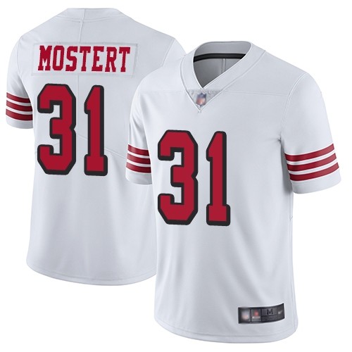 Nike 49ers 31 Raheem Mostert White Color Rush Vapor Untouchable Limited Jersey Nike 49ers 31 Raheem Mostert White Color Rush Vapor Untouchable Limited Jersey