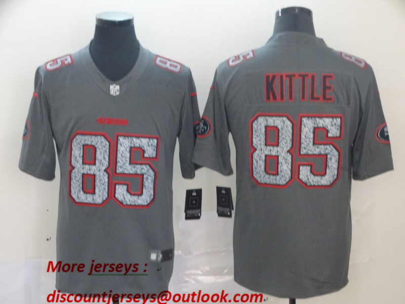 Nike 49ers 85 George Kittle Gray Camo Vapor Untouchable Limited Jersey Nike 49ers 85 George Kittle Gray Camo Vapor Untouchable Limited Jersey