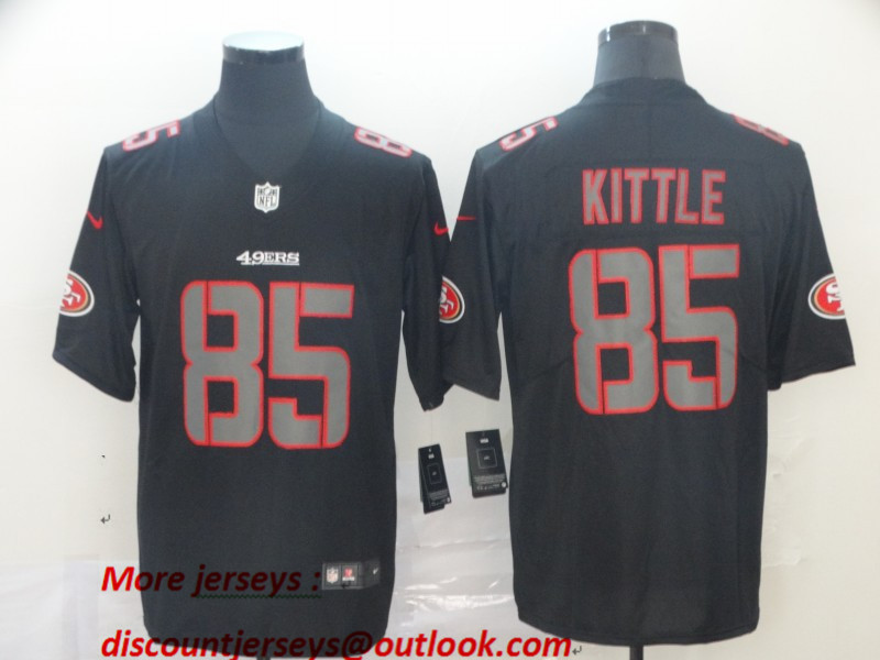 Nike 49ers 85 George Kittle Black Impact Rush Limited Jersey Nike 49ers 85 George Kittle Black Impact Rush Limited Jersey