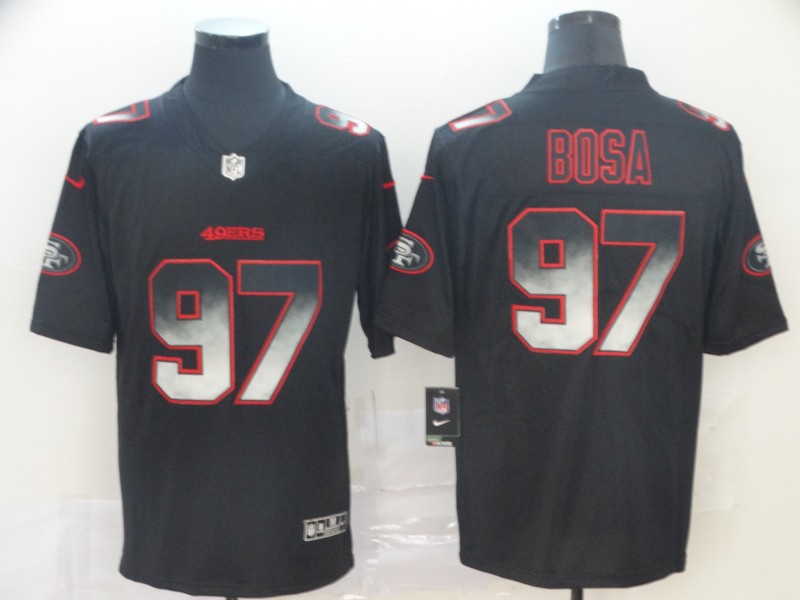 Nike 49ers 97 Nick Bosa Black Arch Smoke Vapor Untouchable Limited Jersey Nike 49ers 97 Nick Bosa Black Arch Smoke Vapor Untouchable Limited Jersey