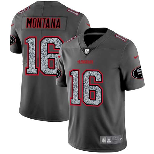Nike 49ers 16 Joe Montana Gray Camo Vapor Untouchable Limited Jersey Nike 49ers 16 Joe Montana Gray Camo Vapor Untouchable Limited Jersey