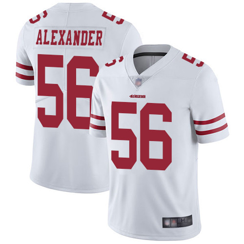 49ers #56 Kwon Alexander White Men's Stitched Football Vapor Untouchable Limited Jersey 49ers #56 Kwon Alexander White Men's Stitched Football Vapor Untouchable Limited Jersey