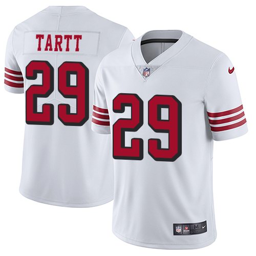 Nike 49ers 29 Jaquiski Tartt White Color Rush Vapor Untouchable Limited Jersey Nike 49ers 29 Jaquiski Tartt White Color Rush Vapor Untouchable Limited Jersey