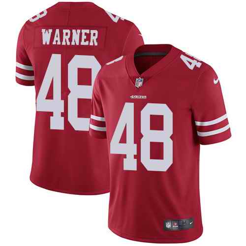 Nike 49ers 48 Fred Warner Red Vapor Untouchable Limited Jersey Nike 49ers 48 Fred Warner Red Vapor Untouchable Limited Jersey