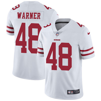 Nike 49ers #48 Fred Warner White Men's Stitched NFL Vapor Untouchable Limited Jersey Nike 49ers #48 Fred Warner White Men's Stitched NFL Vapor Untouchable Limited Jersey