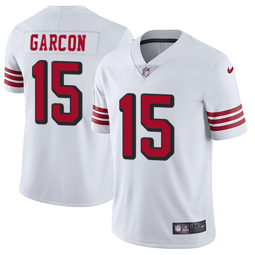 Nike 49ers #15 Pierre Garcon White Rush Men's Stitched NFL Vapor Untouchable Limited Jersey Nike 49ers #15 Pierre Garcon White Rush Men's Stitched NFL Vapor Untouchable Limited Jersey