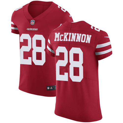 Nike 49ers #28 Jerick McKinnon Red Team Color Men's Stitched NFL Vapor Untouchable Elite Jersey Nike 49ers #28 Jerick McKinnon Red Team Color Men's Stitched NFL Vapor Untouchable Elite Jersey