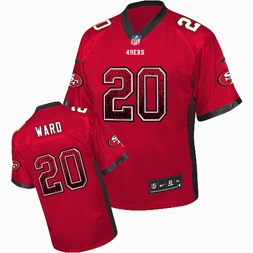 Nike 49ers #20 Jimmie Ward Red Team Color Men's Stitched NFL Elite Drift Fashion Jersey Nike 49ers #20 Jimmie Ward Red Team Color Men's Stitched NFL Elite Drift Fashion Jersey
