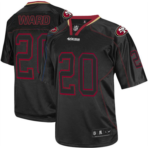 Nike 49ers #20 Jimmie Ward Lights Out Black Men's Stitched NFL Elite Jersey Nike 49ers #20 Jimmie Ward Lights Out Black Men's Stitched NFL Elite Jersey