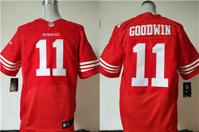 Nike 49ers #11 Marquise Goodwin Red Team Color Men's Stitched NFL Elite Jersey Nike 49ers #11 Marquise Goodwin Red Team Color Men's Stitched NFL Elite Jersey