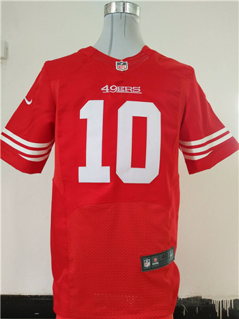Nike 49ers #10 Jimmy Garoppolo Red Team Color Men's Stitched NFL Elite Jersey Nike 49ers #10 Jimmy Garoppolo Red Team Color Men's Stitched NFL Elite Jersey