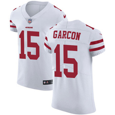 Nike 49ers #15 Pierre Garcon White Men's Stitched NFL Vapor Untouchable Elite Jersey Nike 49ers #15 Pierre Garcon White Men's Stitched NFL Vapor Untouchable Elite Jersey