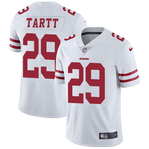 Nike 49ers #29 Jaquiski Tartt White Men's Stitched NFL Vapor Untouchable Limited Jersey Nike 49ers #29 Jaquiski Tartt White Men's Stitched NFL Vapor Untouchable Limited Jersey