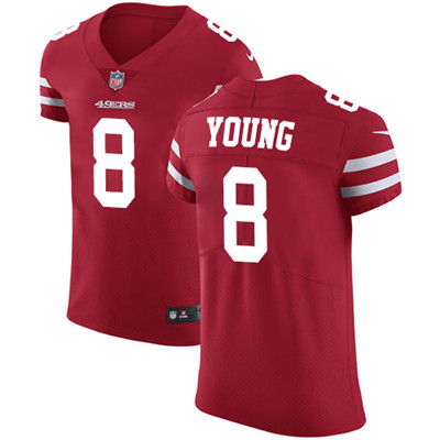 Nike 49ers #8 Steve Young Red Team Color Men's Stitched NFL Vapor Untouchable Elite Jersey Nike 49ers #8 Steve Young Red Team Color Men's Stitched NFL Vapor Untouchable Elite Jersey