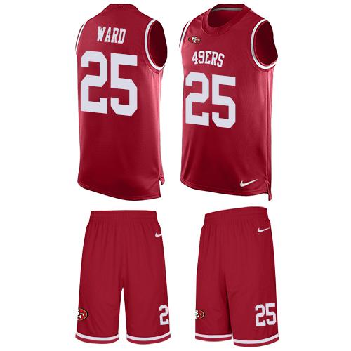 Nike 49ers #25 Jimmie Ward Red Team Color Men's Stitched NFL Limited Tank Top Suit Jersey Nike 49ers #25 Jimmie Ward Red Team Color Men's Stitched NFL Limited Tank Top Suit Jersey