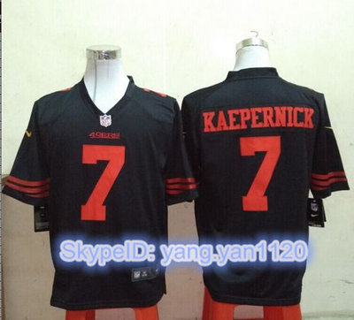 Nike 49ers #7 Colin Kaepernick Black Alternate Men's Stitched NFL Game Jersey Nike 49ers #7 Colin Kaepernick Black Alternate Men's Stitched NFL Game Jersey