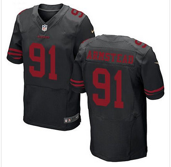 New San Francisco 49ers #91 Arik Armstead Black Alternate Men's Stitched NFL Elite Jersey New San Francisco 49ers #91 Arik Armstead Black Alternate Men's Stitched NFL Elite Jersey
