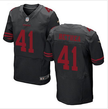 NEW San Francisco 49ers #41 Antoine Bethea Black Alternate Men's Stitched NFL Elite Jersey NEW San Francisco 49ers #41 Antoine Bethea Black Alternate Men's Stitched NFL Elite Jersey