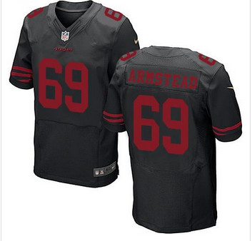 NEW San Francisco 49ers #69 Arik Armstead Black Alternate Men's Stitched NFL Elite Jersey NEW San Francisco 49ers #69 Arik Armstead Black Alternate Men's Stitched NFL Elite Jersey