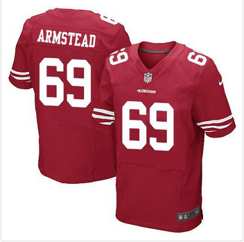 NEW San Francisco 49ers #69 Arik Armstead Red Team Color Men's Stitched NFL Elite Jersey NEW San Francisco 49ers #69 Arik Armstead Red Team Color Men's Stitched NFL Elite Jersey