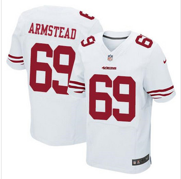 NEW San Francisco 49ers #69 Arik Armstead White Men's Stitched NFL Elite Jersey NEW San Francisco 49ers #69 Arik Armstead White Men's Stitched NFL Elite Jersey