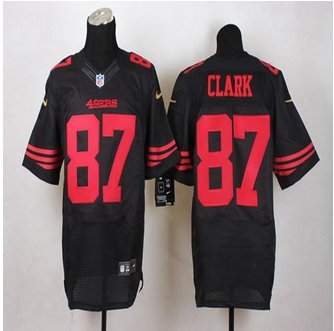 NEW San Francisco 49ers #87 Dwight Clark Black Alternate Men's Stitched NFL Elite Jersey NEW San Francisco 49ers #87 Dwight Clark Black Alternate Men's Stitched NFL Elite Jersey