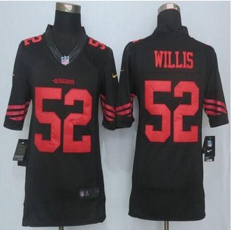 New San Francisco 49ers #52 Patrick Willis Black Alternate Men's Stitched NFL Limited Jersey New San Francisco 49ers #52 Patrick Willis Black Alternate Men's Stitched NFL Limited Jersey