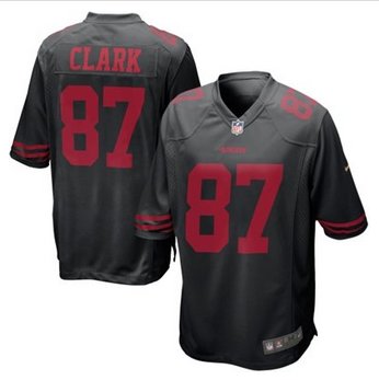 New San Francisco 49ers #87 Dwight Clark Black Alternate Game Jersey New San Francisco 49ers #87 Dwight Clark Black Alternate Game Jersey
