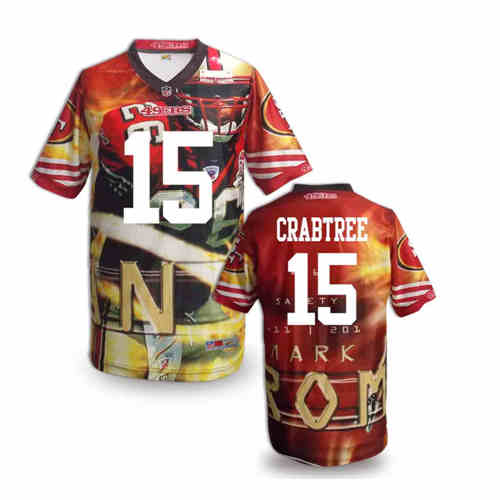 New San Francisco 49ers 15 Michael Crabtree Team Color NFL Elite Fanatical Version Jersey New San Francisco 49ers 15 Michael Crabtree Team Color NFL Elite Fanatical Version Jersey
