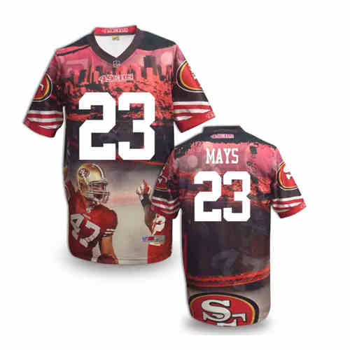 New San Francisco 49ers 23# Mays Team Color NFL Elite Fanatical Version Jerseys New San Francisco 49ers 23# Mays Team Color NFL Elite Fanatical Version Jerseys