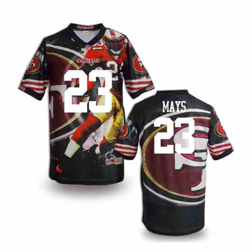 New San Francisco 49ers 23 Mays Team Color Elite Fanatical Version Jerseys New San Francisco 49ers 23 Mays Team Color Elite Fanatical Version Jerseys