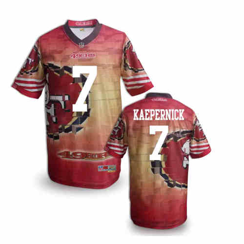 New San Francisco 49ers #7 Colin Kaepernick Team Color NFL Elite Fanatical Version Jerseys New San Francisco 49ers #7 Colin Kaepernick Team Color NFL Elite Fanatical Version Jerseys
