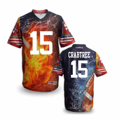New San Francisco 49ers #15 Michael Crabtree Team Color NFL Elite Fanatical Version Jersey New San Francisco 49ers #15 Michael Crabtree Team Color NFL Elite Fanatical Version Jersey