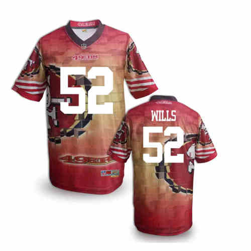 New San Francisco 49ers #52 Patrick Willis Team Color NFL Elite Fanatical Version Jerseys New San Francisco 49ers #52 Patrick Willis Team Color NFL Elite Fanatical Version Jerseys