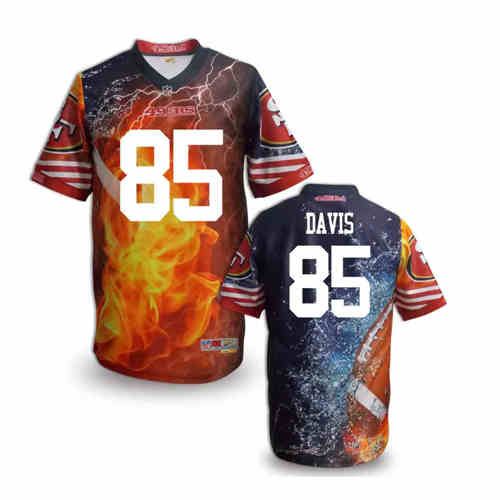 New San Francisco 49ers #85 Vernon Davis Team Color NFL Elite Fanatical Version Jersey New San Francisco 49ers #85 Vernon Davis Team Color NFL Elite Fanatical Version Jersey