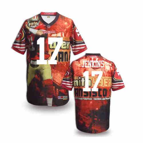 New San Francisco 49ers #17 Vernon Davis Team Color Elite Fanatical Version Jerseys New San Francisco 49ers #17 Vernon Davis Team Color Elite Fanatical Version Jerseys