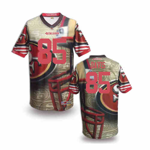 New San Francisco 49ers #85 Vernon Davis Team Color Elite Fanatical Version Jersey New San Francisco 49ers #85 Vernon Davis Team Color Elite Fanatical Version Jersey