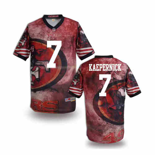 New San Francisco 49ers 7# Colin Kaepernick Team Color Elite Fanatical Version Jerseys New San Francisco 49ers 7# Colin Kaepernick Team Color Elite Fanatical Version Jerseys