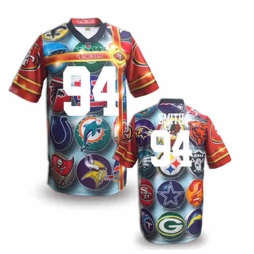 New San Francisco 49ers #94 Justin Smith Team Color NFL Elite Fanatical Version Jerseys New San Francisco 49ers #94 Justin Smith Team Color NFL Elite Fanatical Version Jerseys