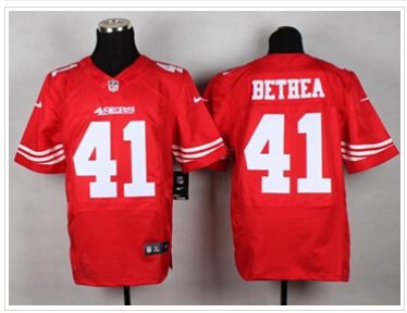 New San Francisco 49ers #41 Antoine Bethea Red Team Color NFL Elite Jersey