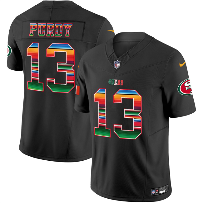 Men's San Francisco 49ers #13 Brock Purdy Black Mexico 2026 F.U.S.E. Vapor Untouchable Limited Stitched Football Jersey