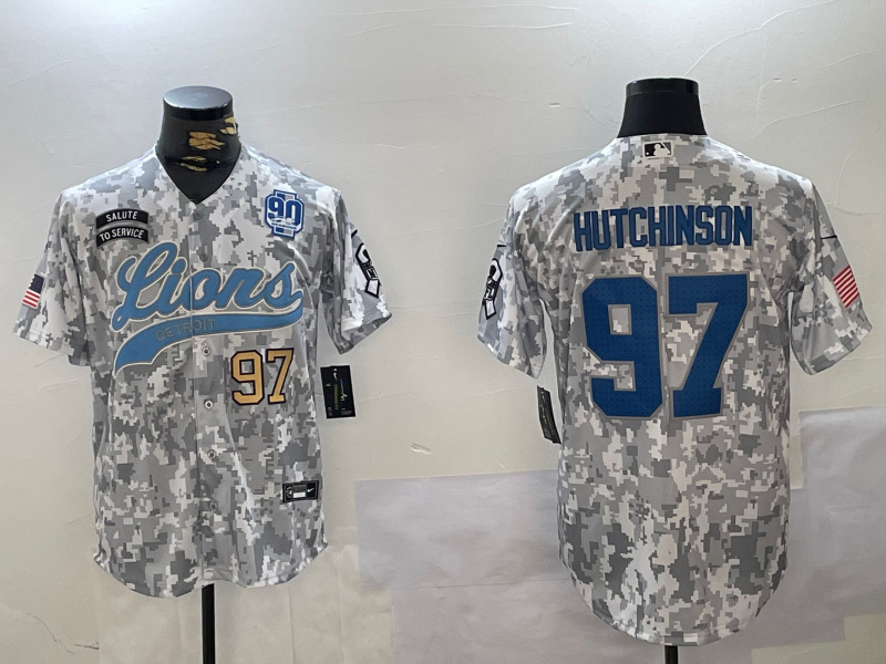 Men's Detroit Lions #97 Aidan Hutchinson 2024 Arctic Camo Salute To Service Stitched Baseball Jersey 5 Men's Detroit Lions #97 Aidan Hutchinson 2024 Arctic Camo Salute To Service Stitched Baseball Jersey 5
