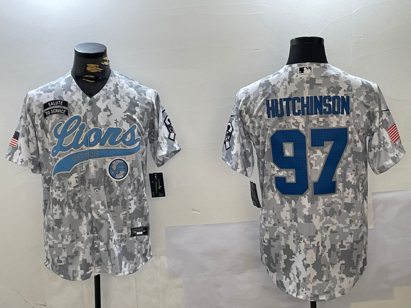 Men's Detroit Lions #97 Aidan Hutchinson 2024 Arctic Camo Salute To Service Stitched Baseball Jersey 1 Men's Detroit Lions #97 Aidan Hutchinson 2024 Arctic Camo Salute To Service Stitched Baseball Jersey 1
