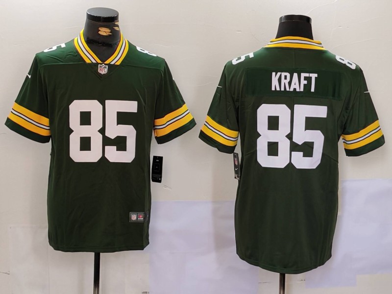 Men's Green Bay Packers #85 Tucker Kraft Green Vapor Untouchable Stitched Football Jersey Men's Green Bay Packers #85 Tucker Kraft Green Vapor Untouchable Stitched Football Jersey