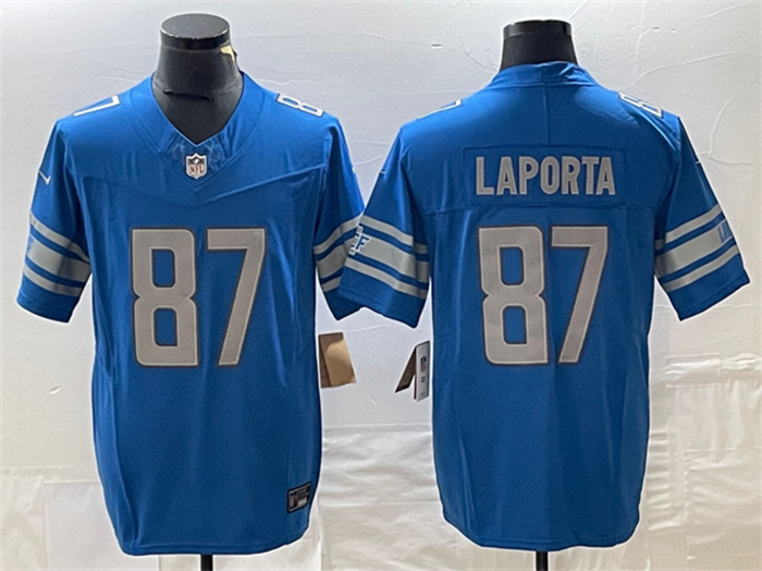Men's Detroit Lions #87 Sam LaPorta Blue 2023 F.U.S.E. Vapor Untouchable Limited Stitched Jersey Men's Detroit Lions #87 Sam LaPorta Blue 2023 F.U.S.E. Vapor Untouchable Limited Stitched Jersey