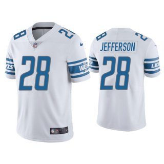 Men's White Detroit Lions #28 Jermar Jefferson Vapor Untouchable Limited Stitched Jersey Men's White Detroit Lions #28 Jermar Jefferson Vapor Untouchable Limited Stitched Jersey